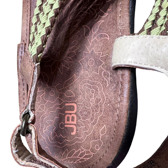 Jambu Brown and Green Women's Sandals - Picture 4 of 6